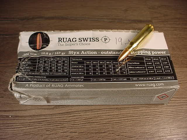 Partial Box Of Ruag Swiss Styx Action The Sniper`s Choice 308 Win