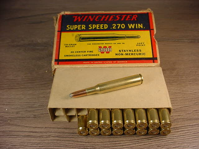 Partial Box Of Winchester Super-Speed .270 Win. Semi-Jacketed Soft ...