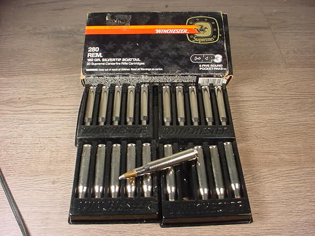 Box Of Winchester Supreme Silvertip .280 Rem. Semi-Jacketed Boat Tail ...