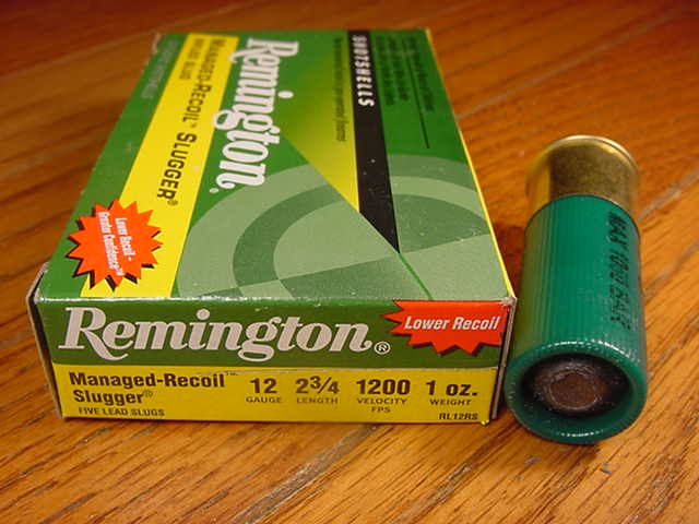 Box Of Remington Managed-Recoil Slugger 12 Gauge Rifled Slugs 12 Ga For ...