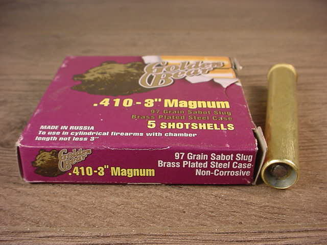 Box Of Golden Bear .410 Gauge 3 Inch Magnum Sabot Slug .410 Ga For Sale ...