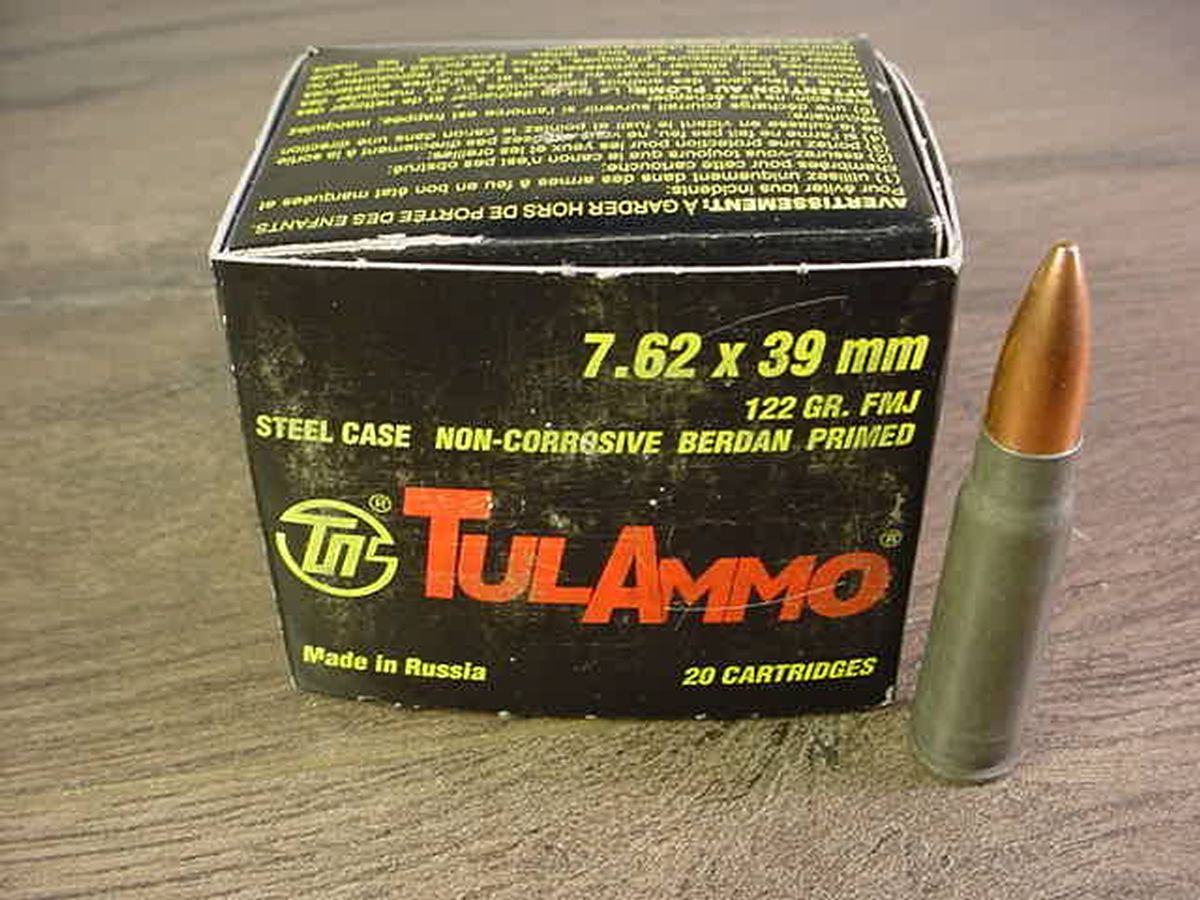 Box of tulammo 7 62x39mm full metal jacket 7 62x39 for sale at