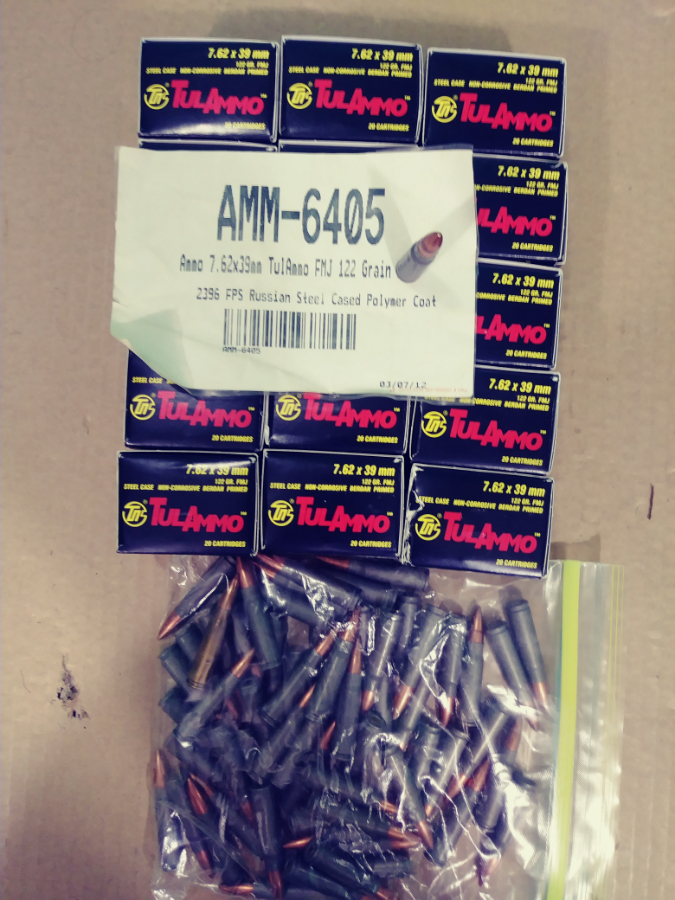 360 rounds tulammo 7 62 x 39mm 7 62x39 for sale at gunauction