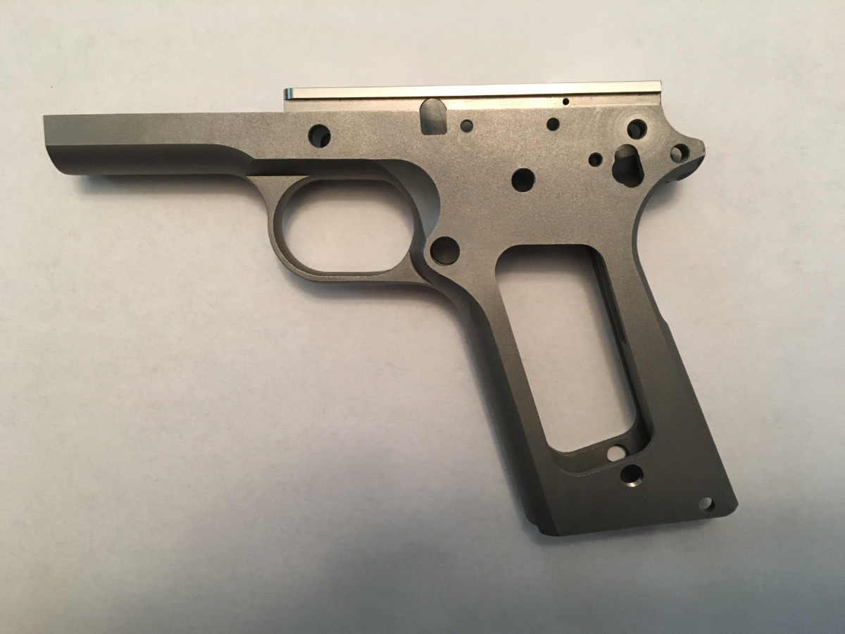 Pictures: Forged Stainless 1911 Full Size Colt 45 ACP Frame. FREE ...