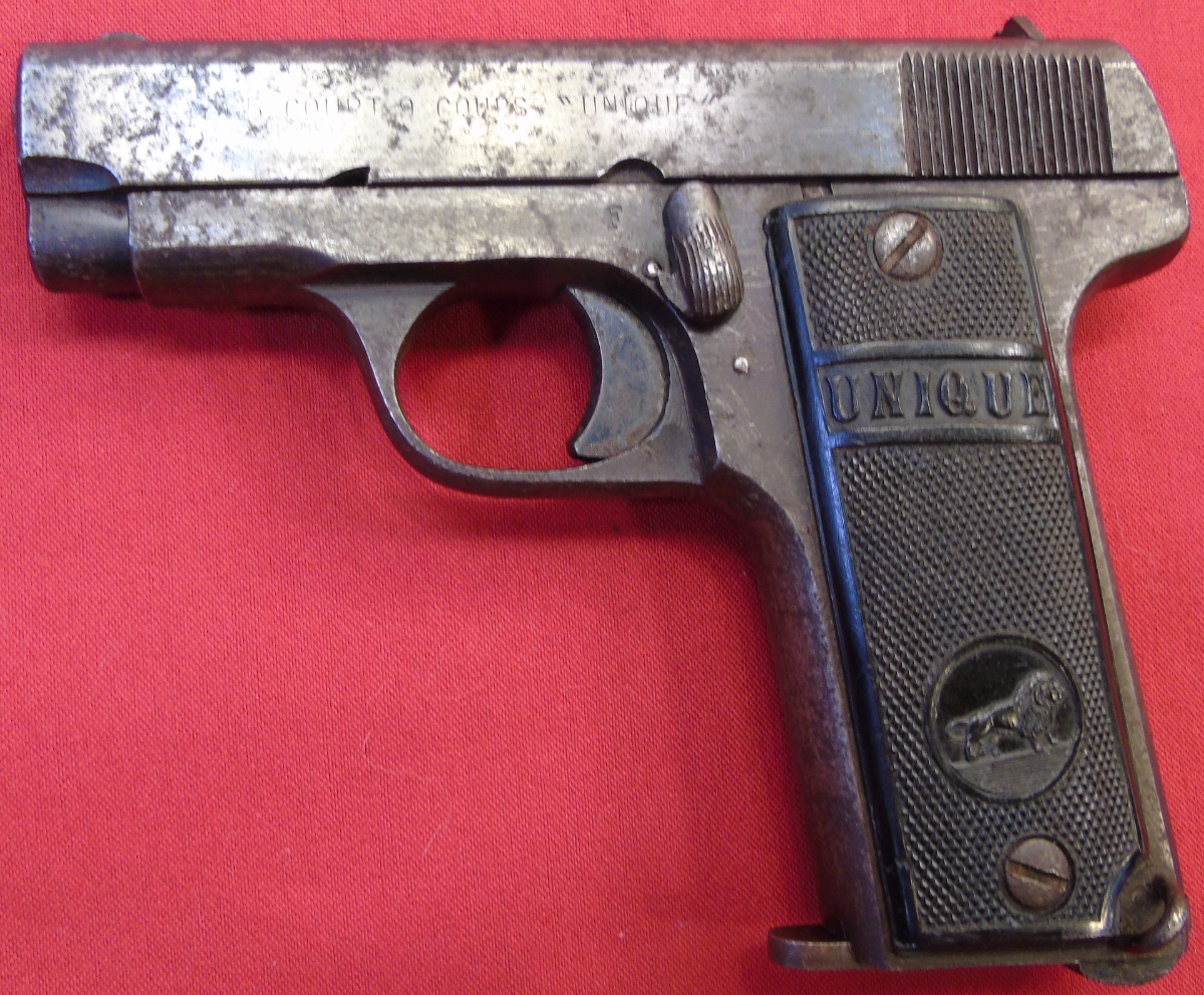 pistol semi 32 automatic ruby unique browning gunauction