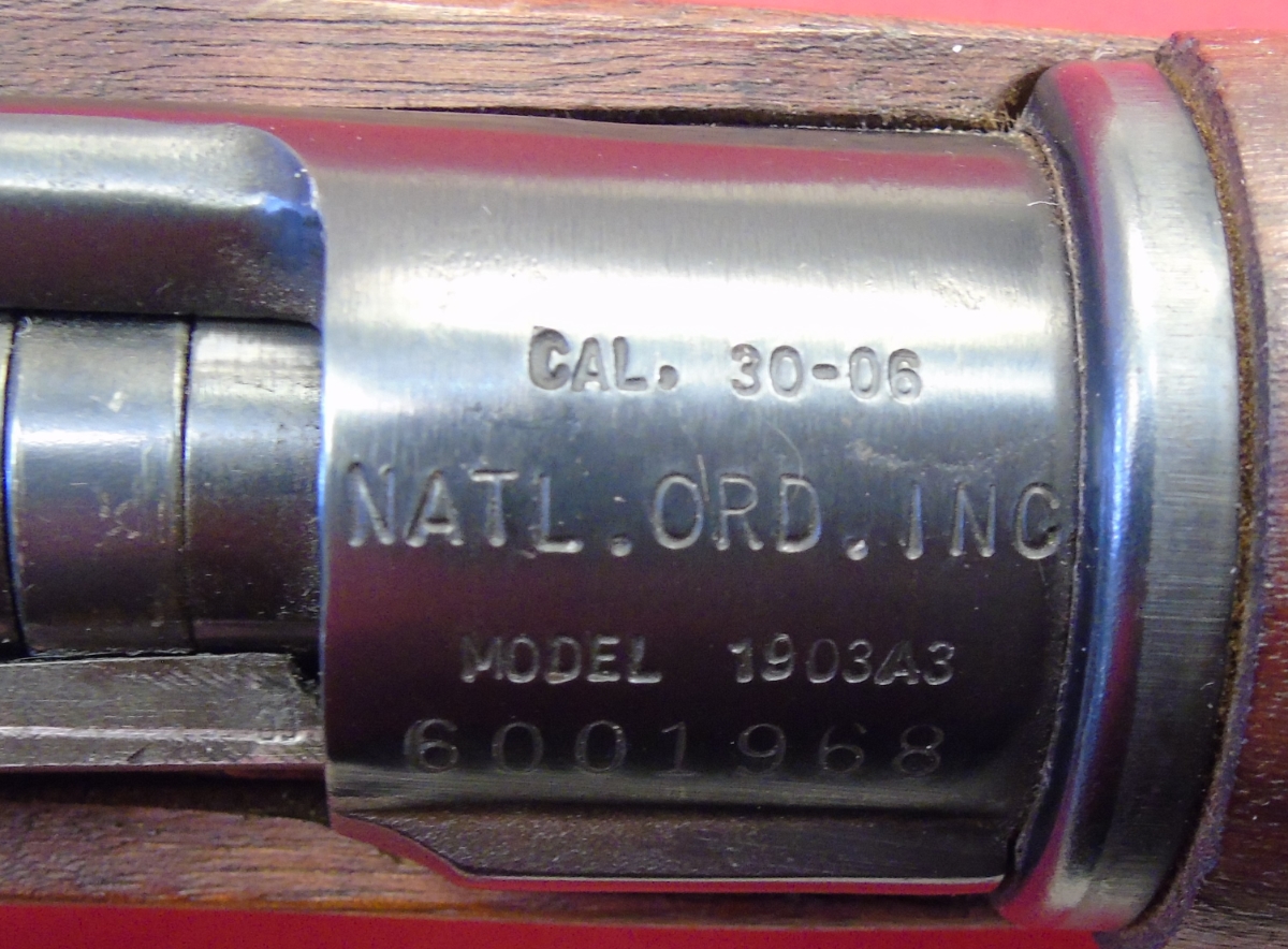 National Ordnance Inc. U.S. Model 1903 A3 Bolt Action Rifle. .30-06 ...