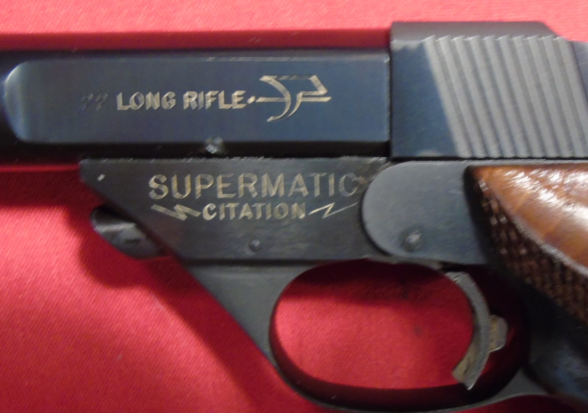High Standard Supermatic Citation Military Semi Automatic Pistol. .22 LR - Picture 4