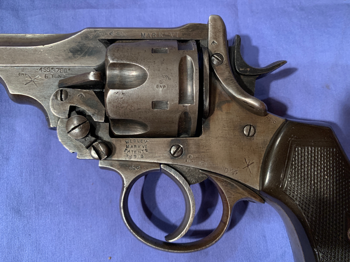 Webley & Scott 1918 Mark Vi Service Revolver, Milled For .45acp. .455 ...