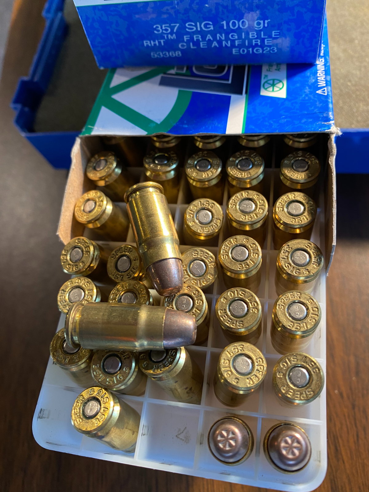 Speer .357 SIG Frangible 100 Gr 150 Rounds 17119458 - GunAuction.com