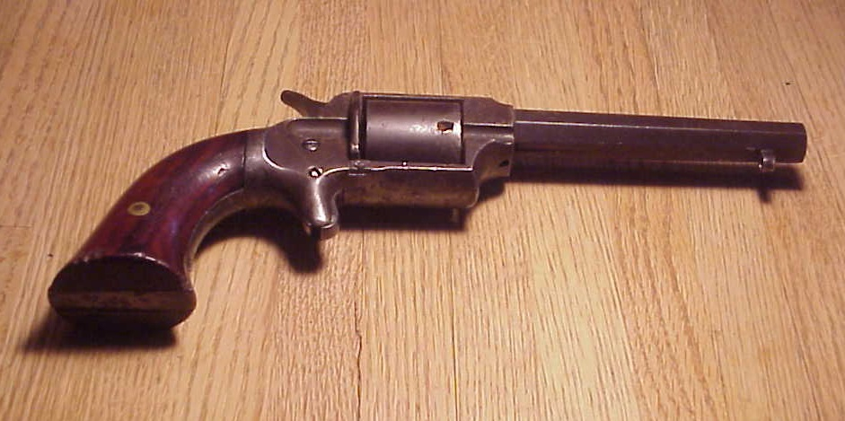 CIVIL WAR 32 CAL. UHLINGER/J.P. LOWER LONG BARREL RIMFIRE REVOLVER