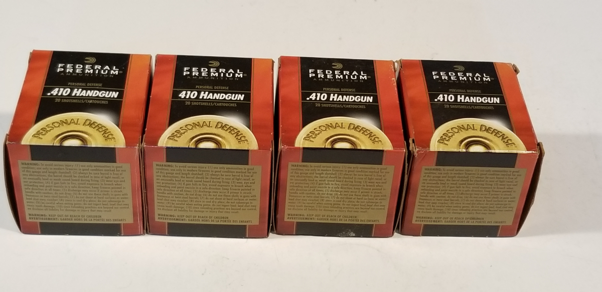 Federal Premium Ammunition 80 Rd Of Federal 410 Handgun 000 Buck .410 ...