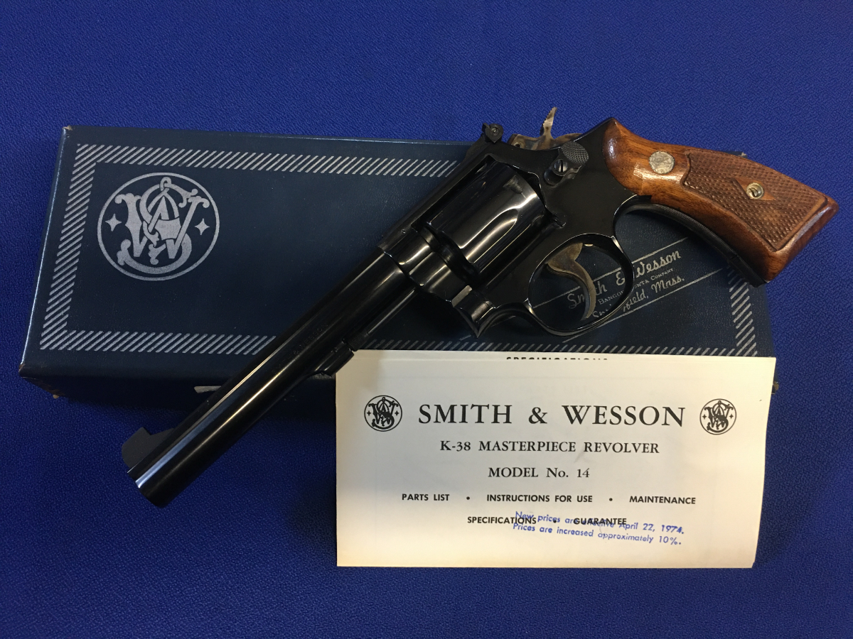 Smith & Wesson MODEL 14-3, COMES W/ FACTORY BOX & PAPERS, CHAMBERED IN .38 Special - Picture 4