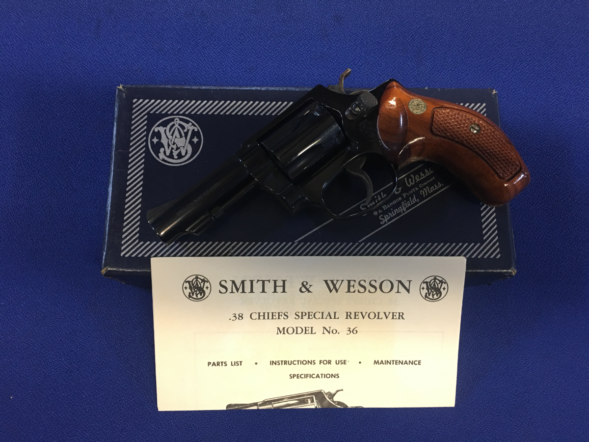 Smith & Wesson S&W MODEL 36-1, COMES WITH FACTORY BOX & PAPERS, CHAMBERED IN .38 Special - Picture 4