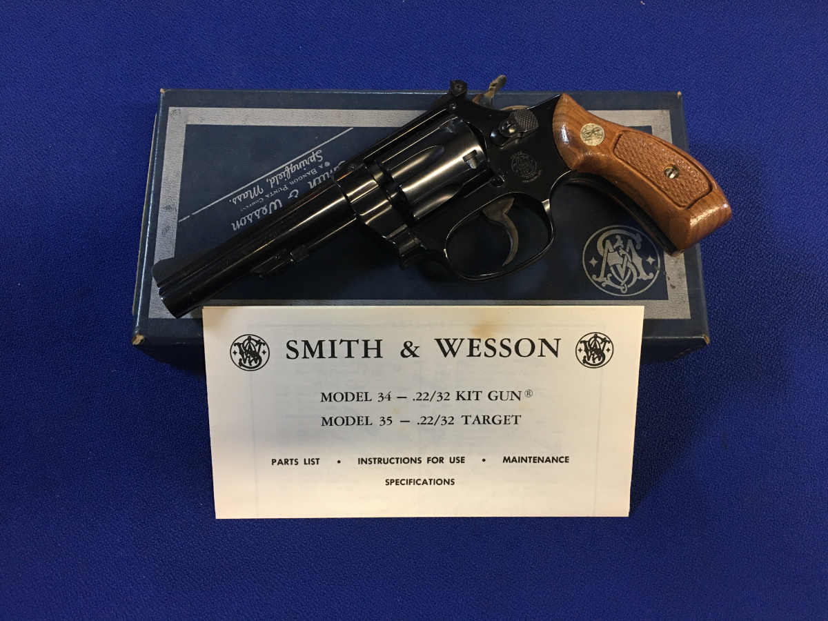 SMITH & WESSON MODEL 34-1, COMES W/ FACTORY BOX & PAPERS, CHAMBERED IN .22 LR - Picture 4