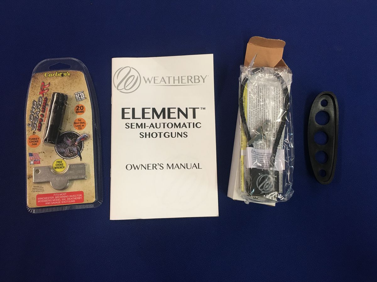 WEATHERBY ELEMENT WATERFOWLER MAX5, COMES W/ FACTORY BOX & PAPERS