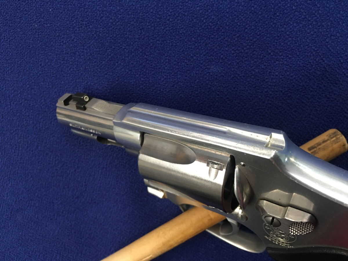 SMITH & WESSON MODEL 642 W/ CUSTOM PORTED BARREL, CRIMSON TRACE LASER GRIPS, AND NIGHT SIGHT, CHAMBERED IN .38 Special - Picture 3