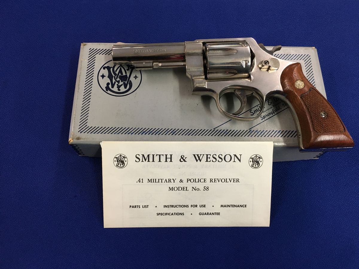 Smith & Wesson MODEL 58, COMES W/ FACTORY BOX & PAPERS, CHAMBERED IN .41 Magnum - Picture 4