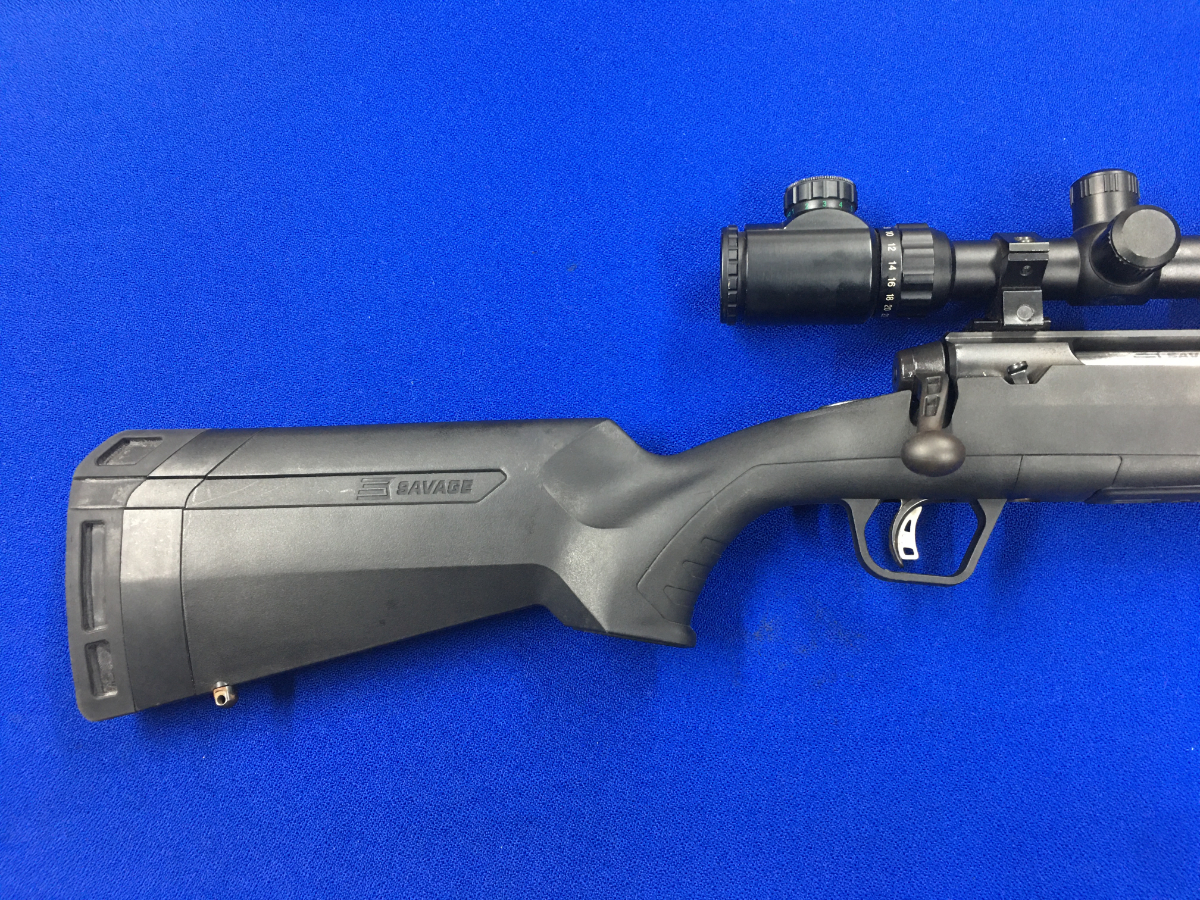 Savage axis comes w 6 24x50mm scope bipod chambered in 6 5