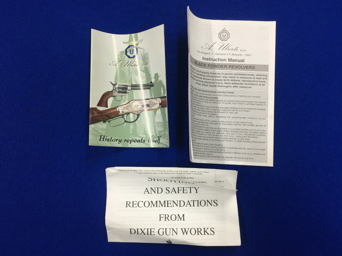 Uberti 1851 NAVY, ROUND BARREL, COMES W/ FACTORY BOX & PAPERS, .36