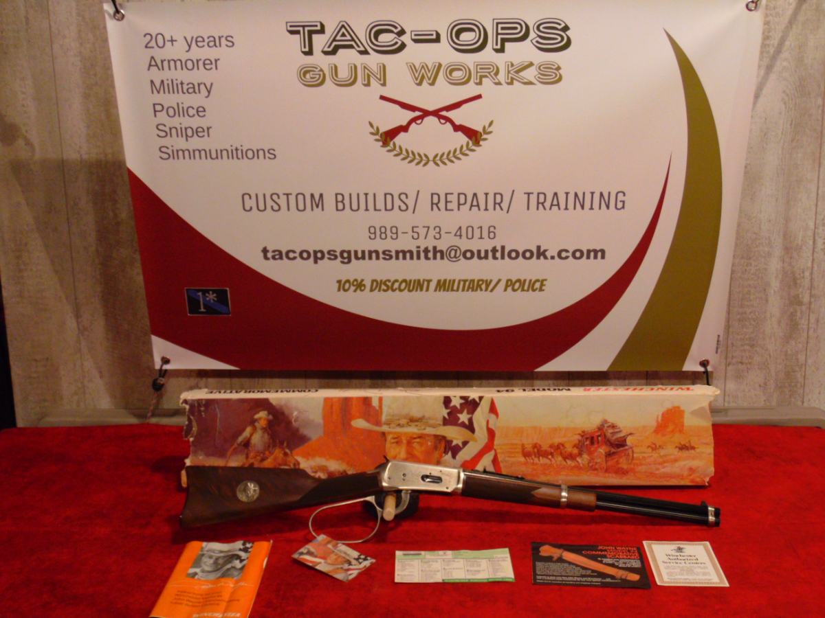 Winchester Model 94 John Wayne Commerative Edition 3240 Win Caliber Large Loop Carbine .3240