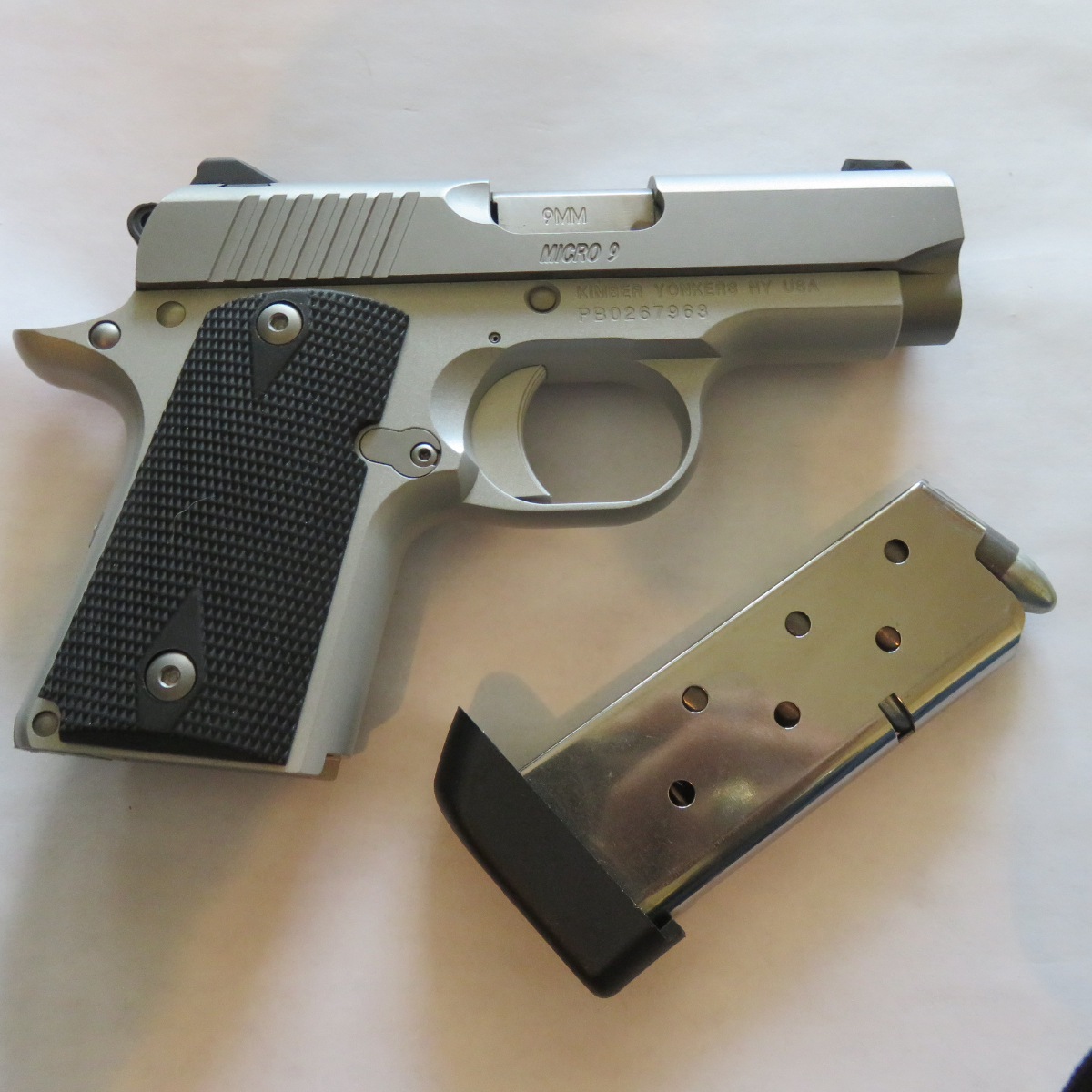 Kimber MODEL MICRO 9 PB0267963 COMES WITH 1 MAG. 7 + 1. NICE CARRY CASE. ALL PAPER WORK. GREAT CARRY WEAPON. - Picture 5