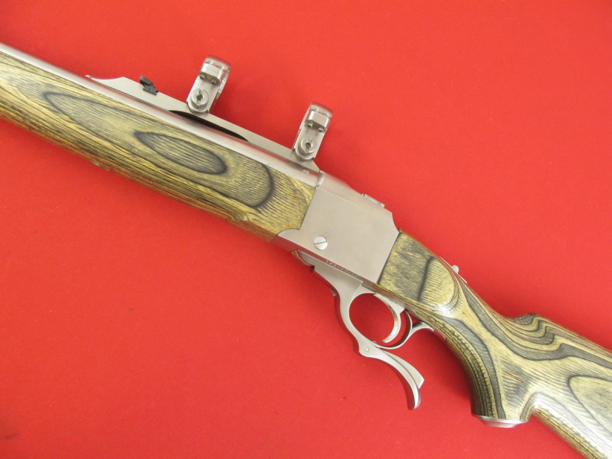 Ruger - No 1 375 H&H, 24in Stainless/Laminate, w/Rings, **NO RESERVE** - Picture 3