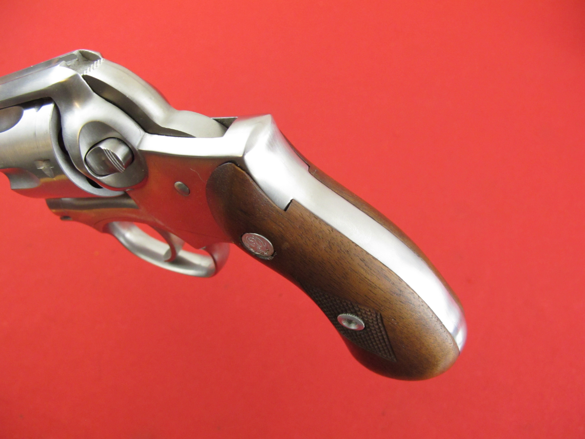 Ruger Speed Six 38sp, 4in Stainless, Wood Grips, Mfg 1975, No Reserve .38 Special For Sale at