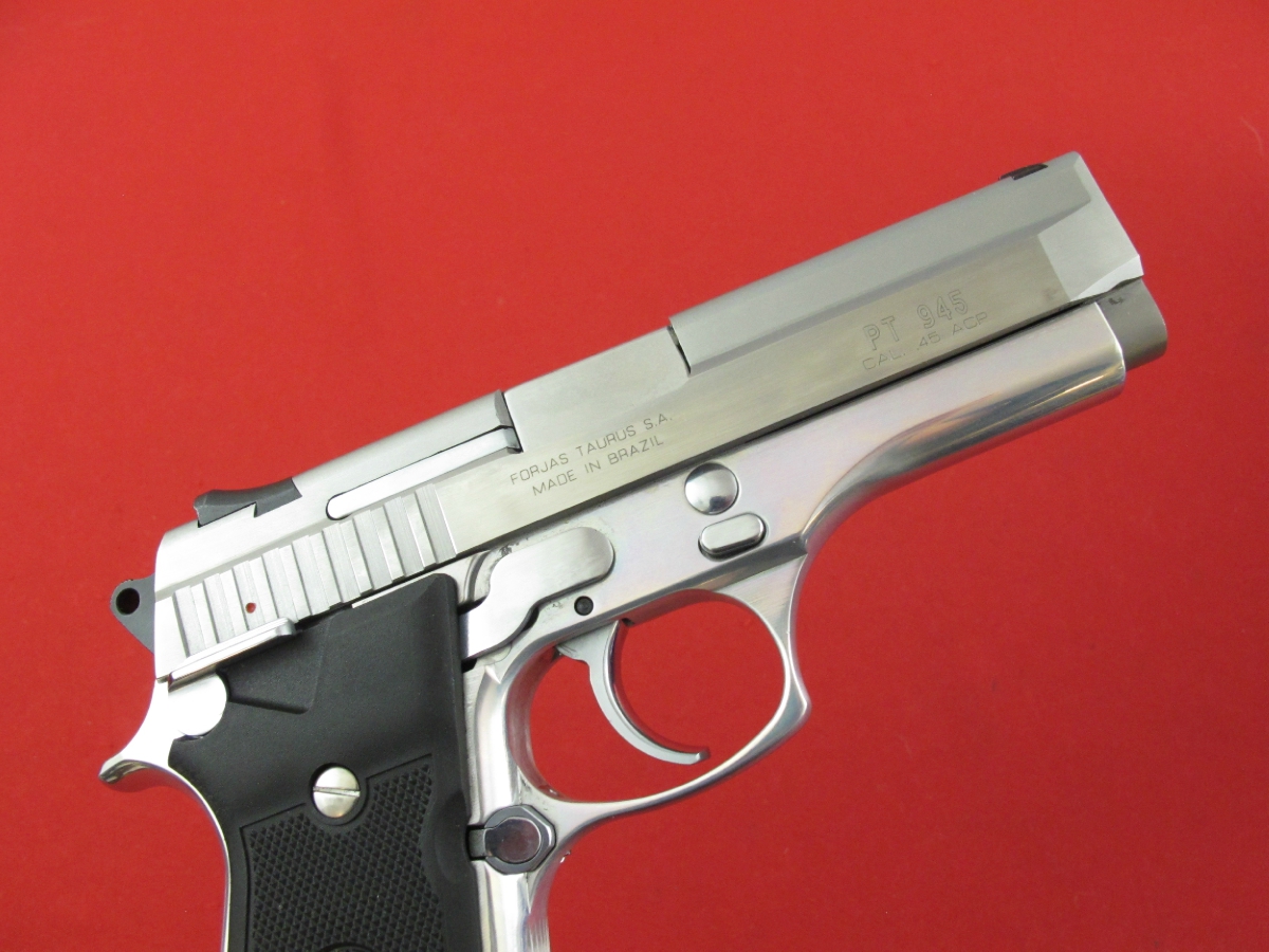 Taurus Model Pt 945 45acp, 4.25in Stainless, W/Box, No Reserve .45 Acp ...