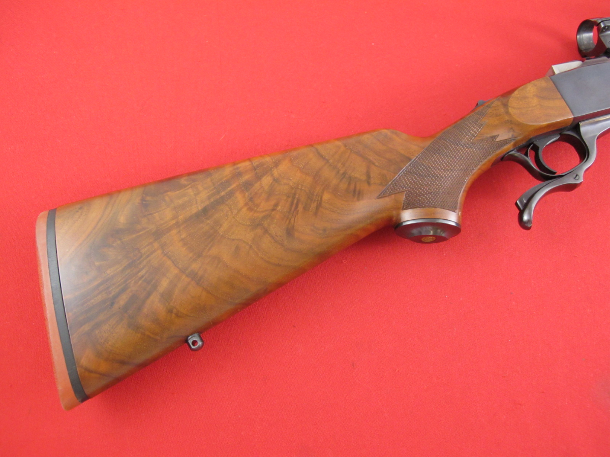 Ruger No 1 240 Wby Mag, 26in Blue/Wood, W/Rings, No Reserve .240 Wby ...