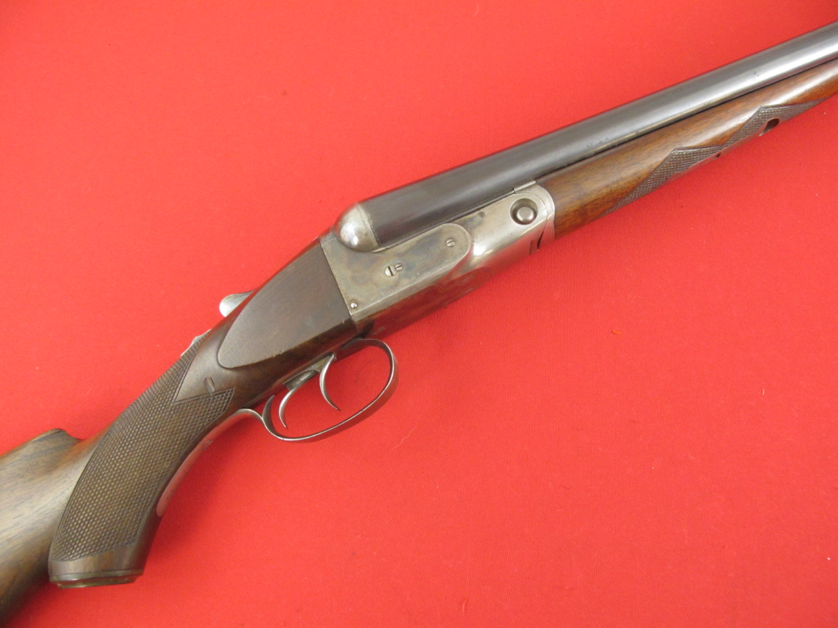 Parker VH Grade 12GA, 30in SXS Solid Rib, Blue/Wood, w/Case Colors, MFG 1910, C&R OK, NO RESERVE 12 GA - Picture 2