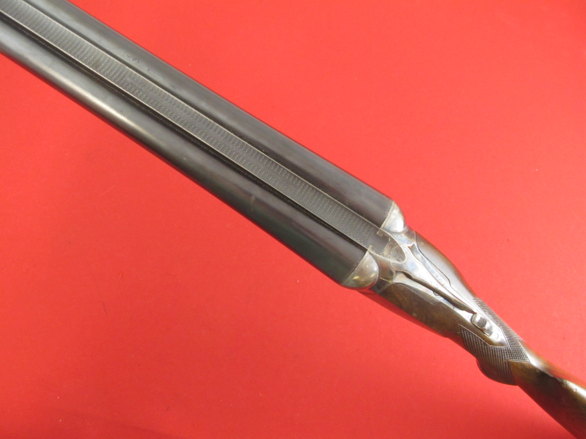 Parker VH Grade 12GA, 30in SXS Solid Rib, Blue/Wood, w/Case Colors, MFG 1910, C&R OK, NO RESERVE 12 GA - Picture 4