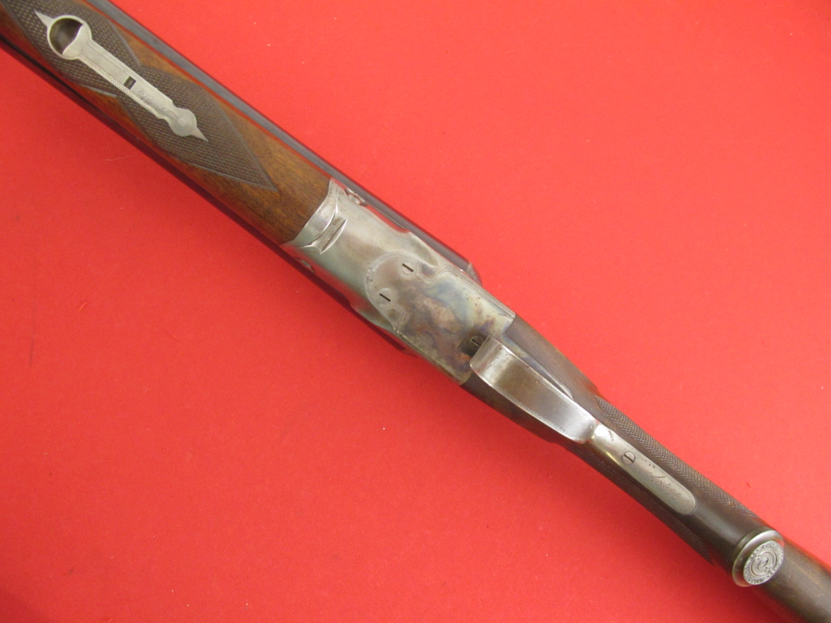 Parker VH Grade 12GA, 30in SXS Solid Rib, Blue/Wood, w/Case Colors, MFG 1910, C&R OK, NO RESERVE 12 GA - Picture 5