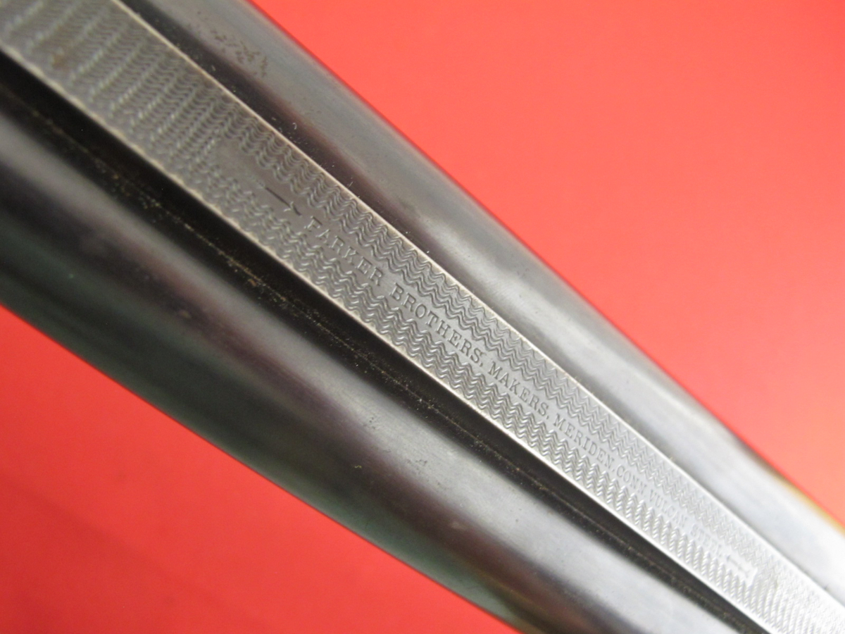 Parker VH Grade 12GA, 30in SXS Solid Rib, Blue/Wood, w/Case Colors, MFG 1910, C&R OK, NO RESERVE 12 GA - Picture 6