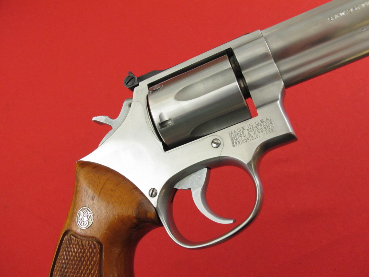 Smith & Wesson Model 66 357mg, 4in Stainless, Wood Grips, NO RESERVE .357 Magnum - Picture 3