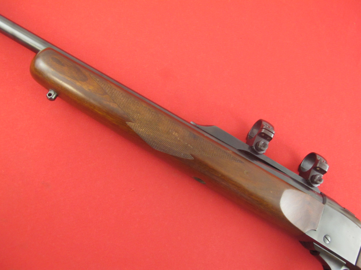 Ruger No 1 7x57 Mauser, 22in Blue/Wood, W/Rings, Mfg 1984, No Reserve ...