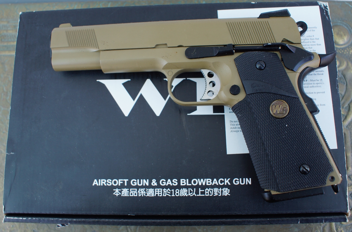 We Capa We HiCapa 1911 Copy Gas Blowback Airsoft Pistol .240 Caliber