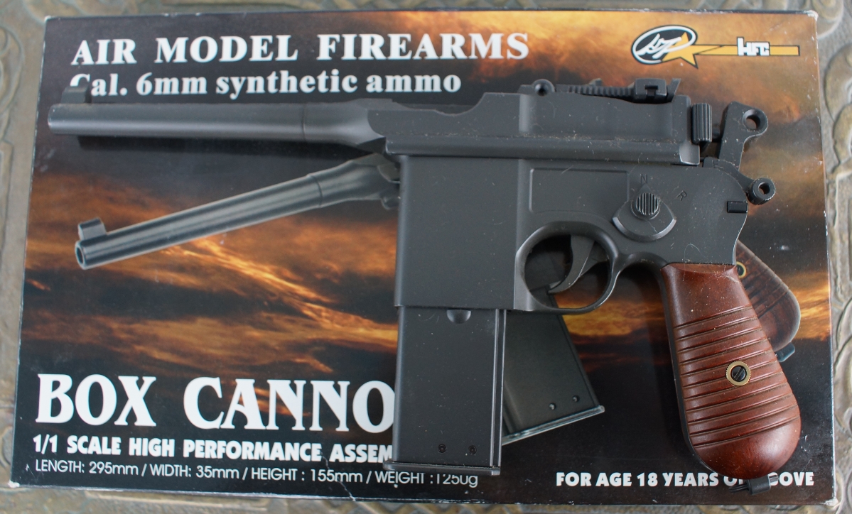 Hg196 Full Metal Gas Airsoft Broomhandle Mauser C96 Pistol For Sale at