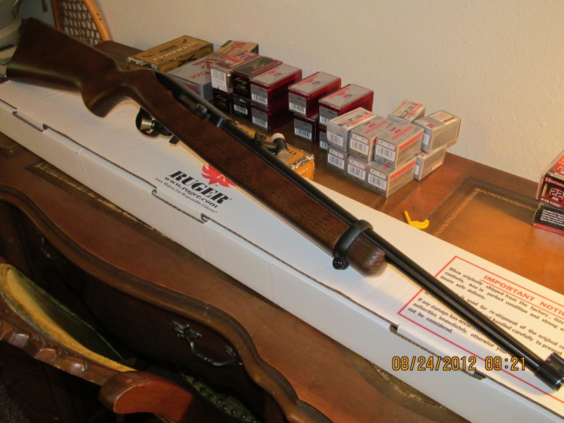 Ruger 10 22 carbine hardwood stock semi auto rifle for sale at