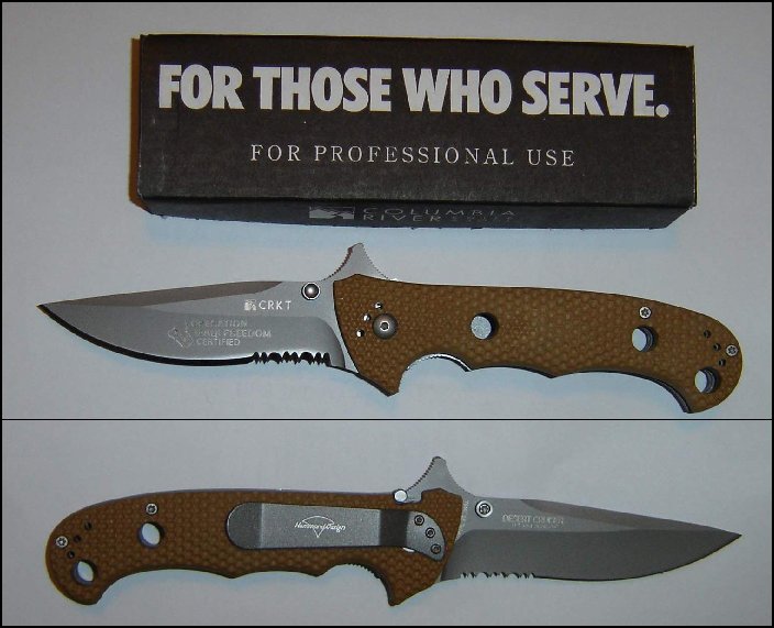 Crkt Desert Cruiser Combo Edge Knife Nib For Sale at