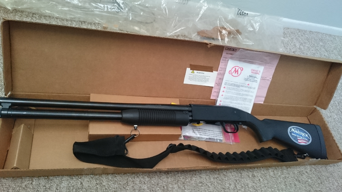 Mossberg Maverick 88 Shotgun 12 Pump Action Sling With Shells Carriage
