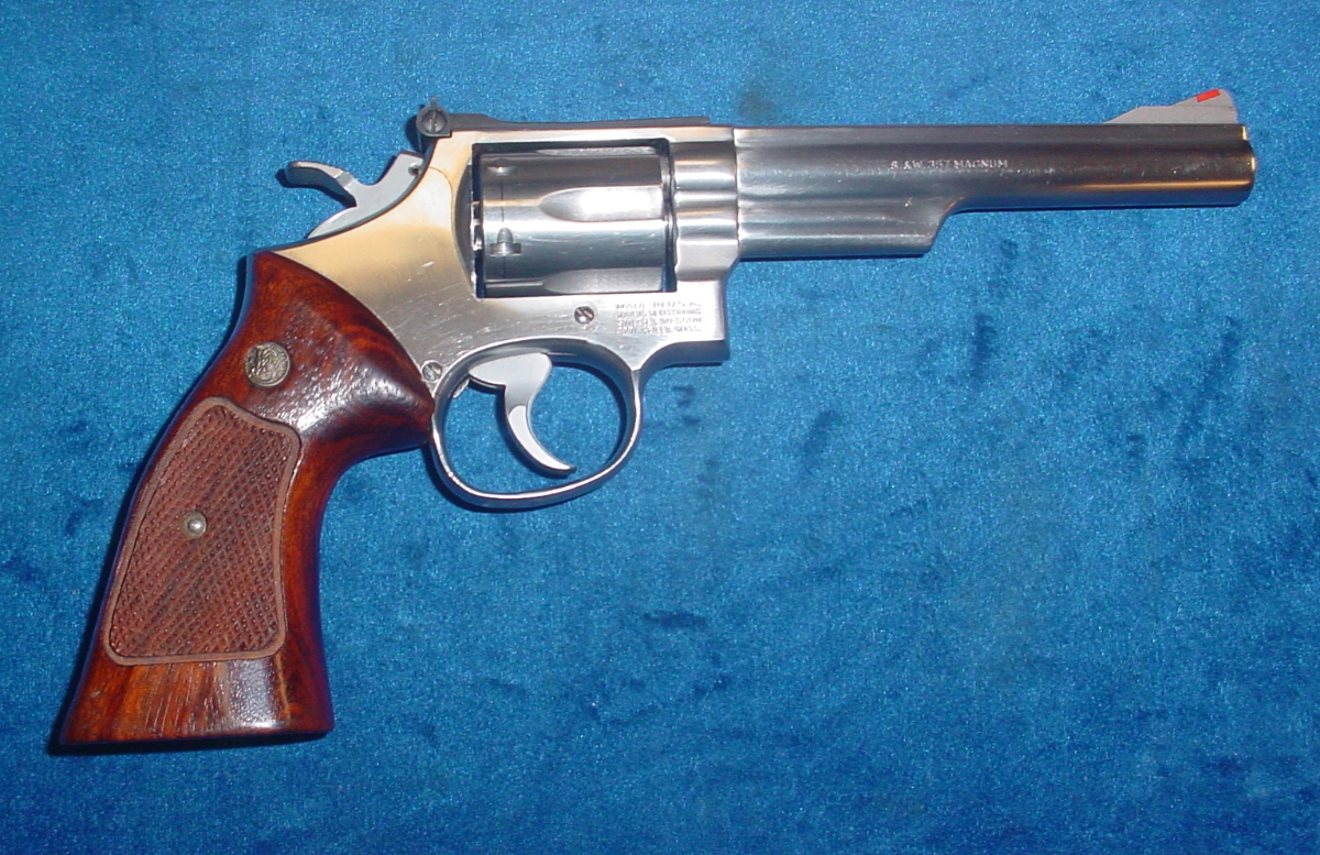 Smith & Wesson MODEL 66 357 MAG STAINLESS REVOLVER 6 INCH LIKE NEW OLDER MODEL .357 Magnum - Picture 1