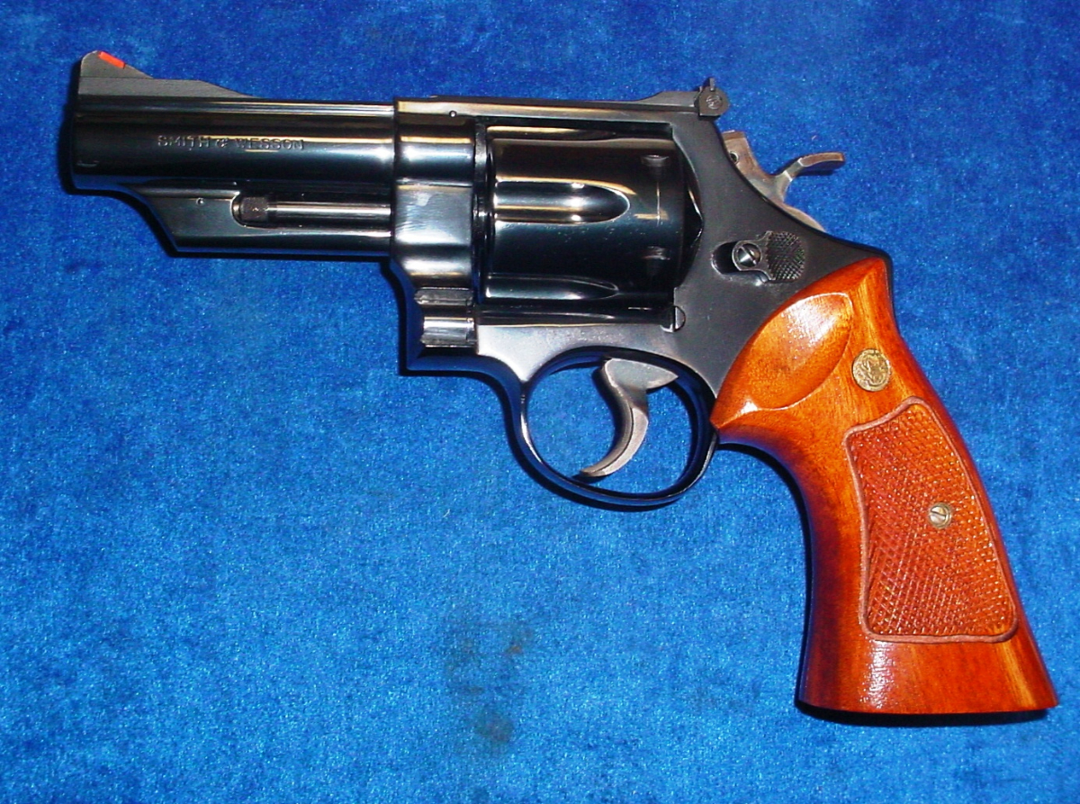 Smith & Wesson Model 29 44 Magnum 4 Inch Blued With Target Hammer And ...