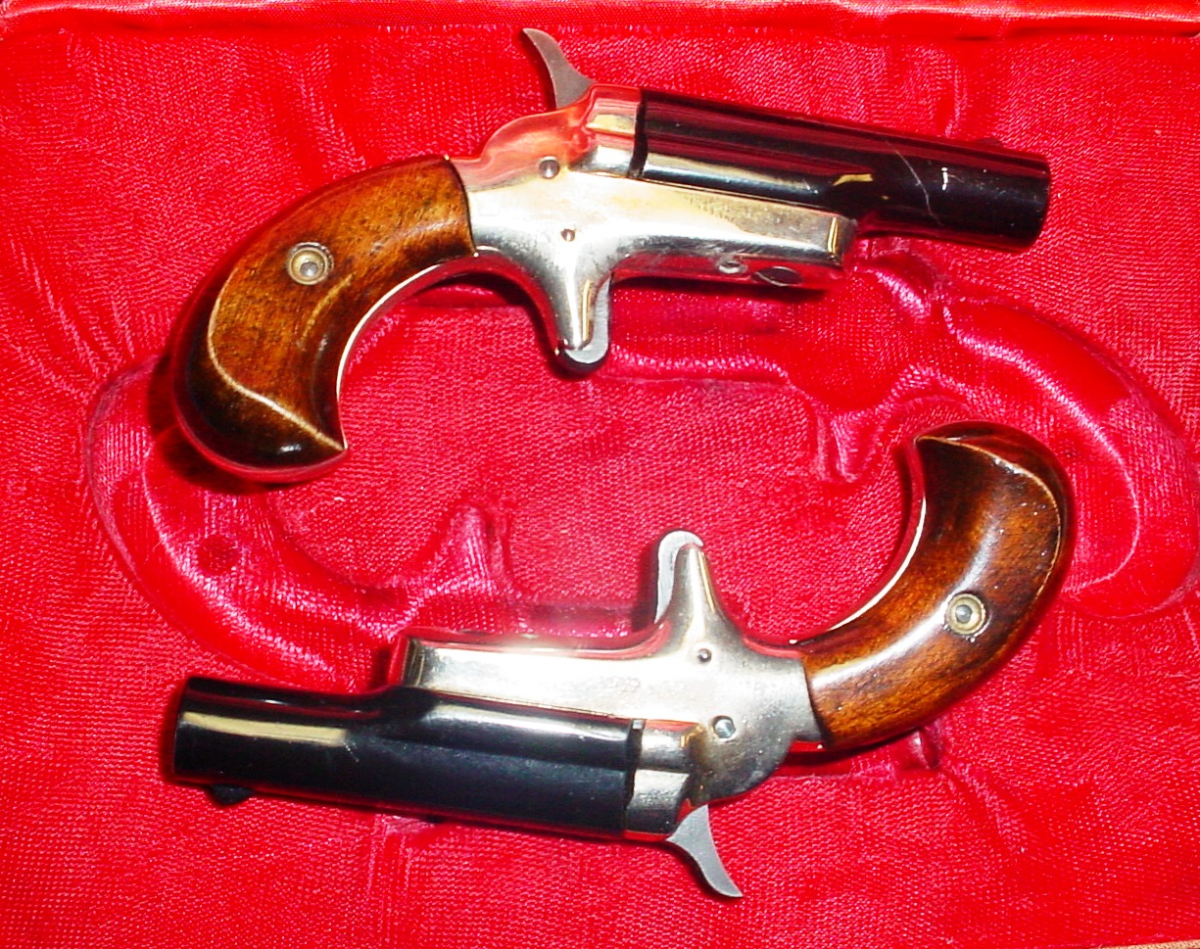 Colt Consecutive Pair Derringers 22 Short Caliber In Case .22 Short For ...