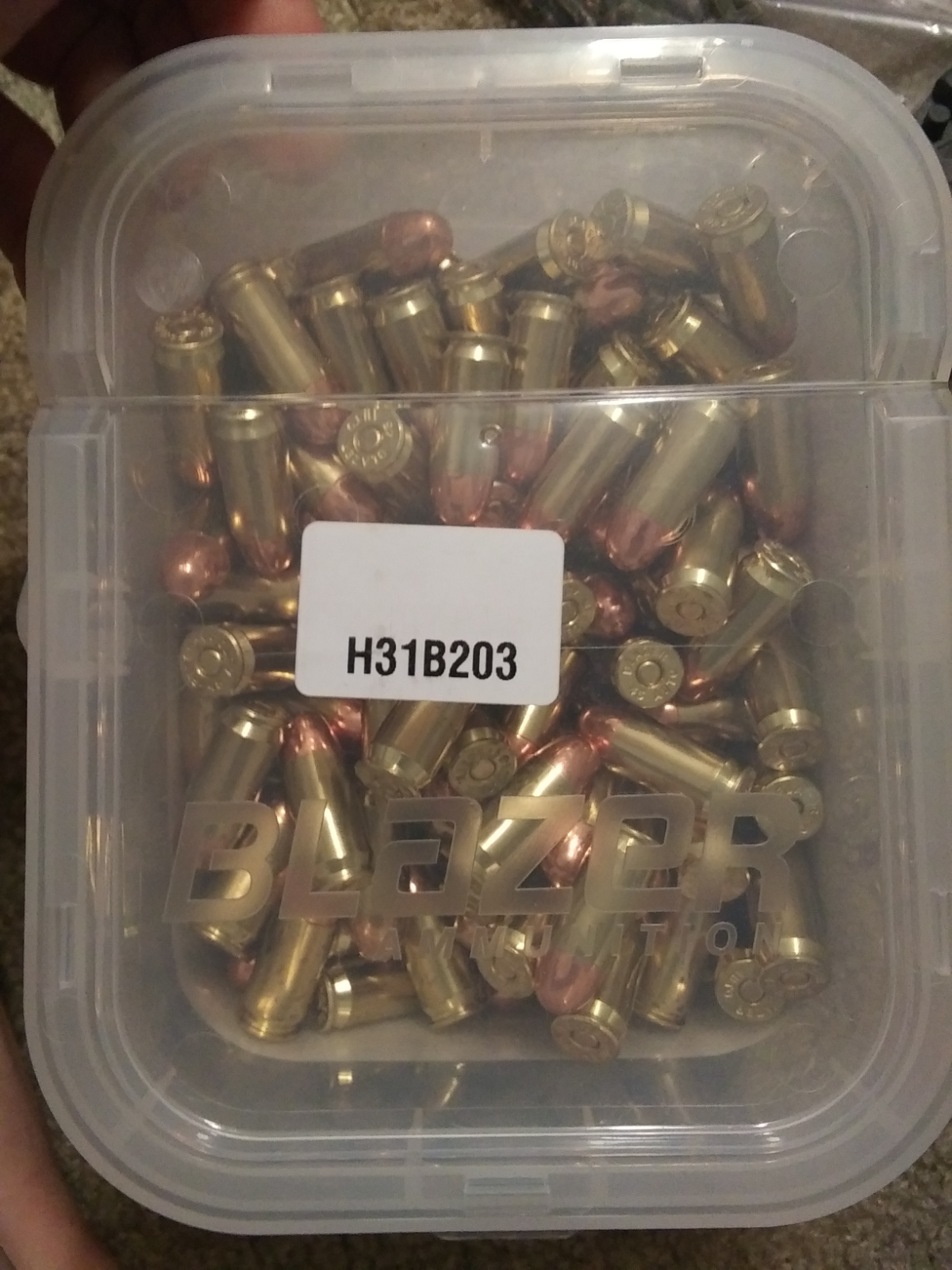 CCI Blazer Brass .45 ACP 230 Gr. FMJ 300 Rd