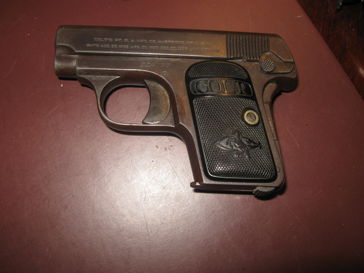 Colt 25 Caliber Semi Auto Pistol 25 Acp For Sale At 17124146 5044