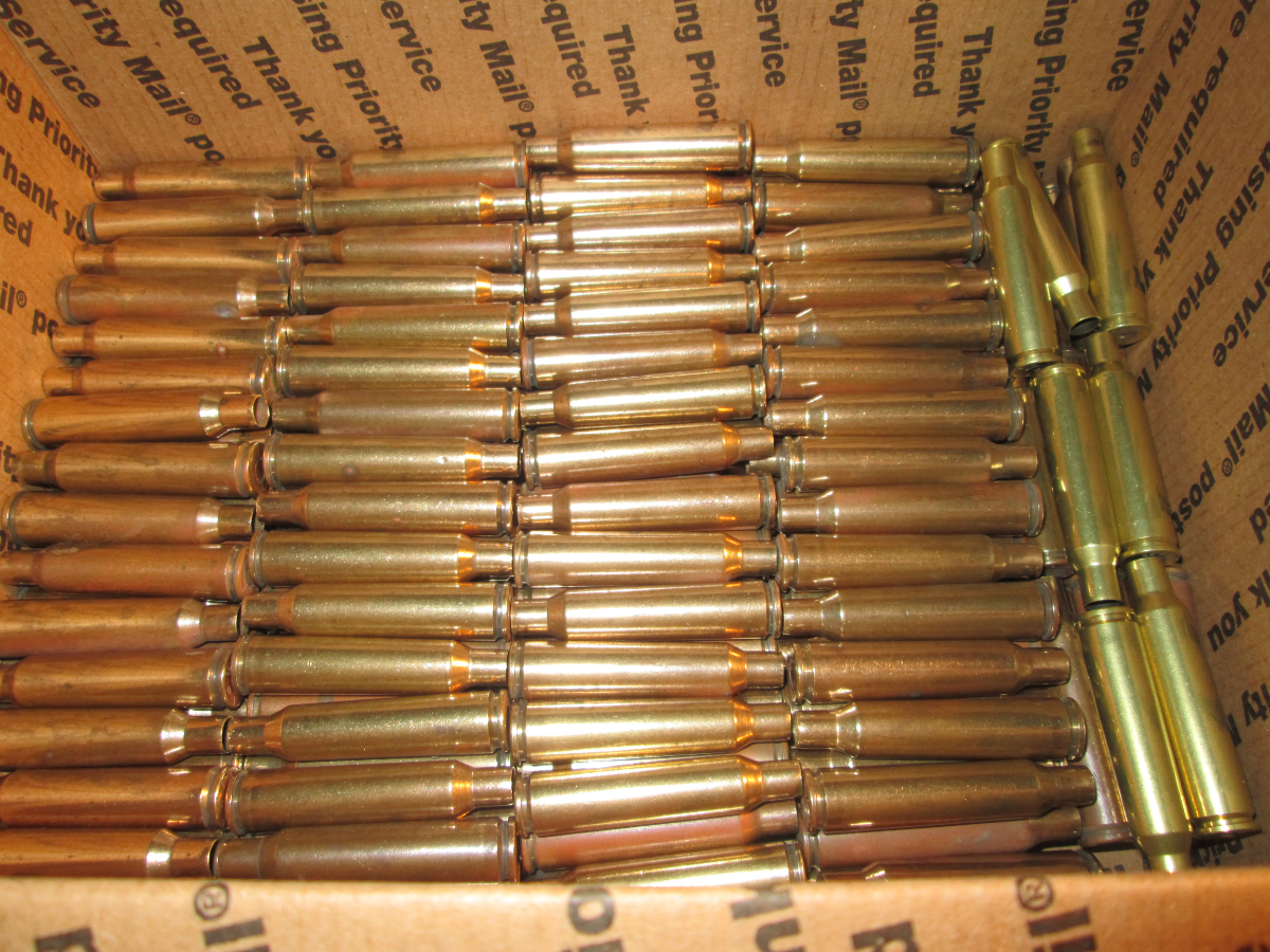 Smith wesson 6 5x55 swedish sized primed tumbled 200 military cases