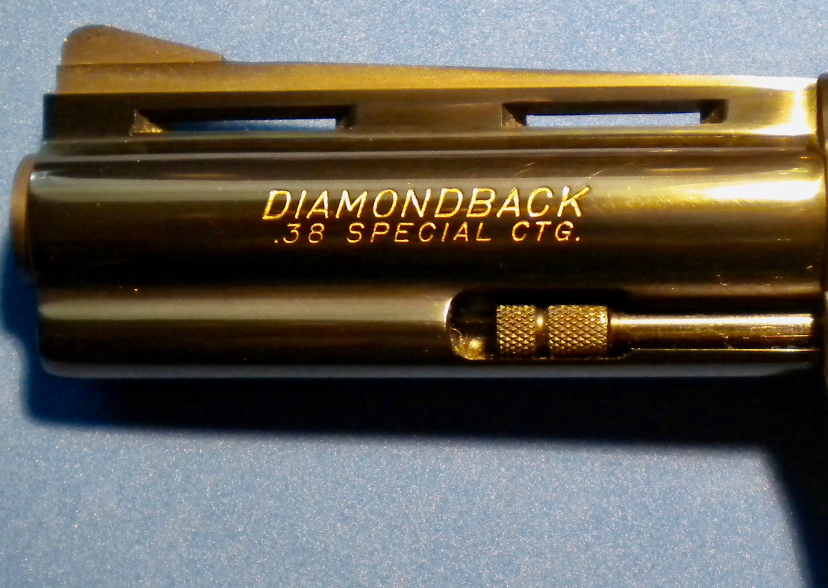 Colt Diamondback 4 Inch Barrel, Gold Filled Lettering .38 Special - Picture 7
