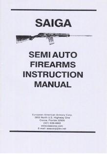 Saiga 12ga, 20ga & 410ga Semi Auto Shotgun Manual For Sale at ...