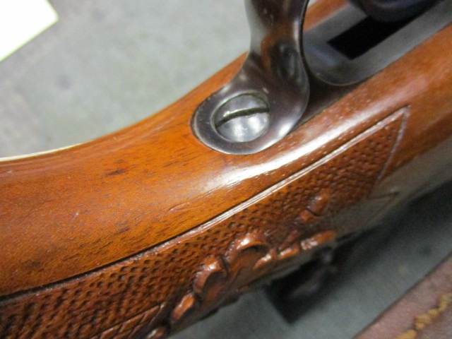 FABRIQUE NATIONALE - EARLY POST WW2 COMMERCIAL HUNTING RIFLE. FANTASTIC BLUE, WONDERFUL STOCK. - Picture 8