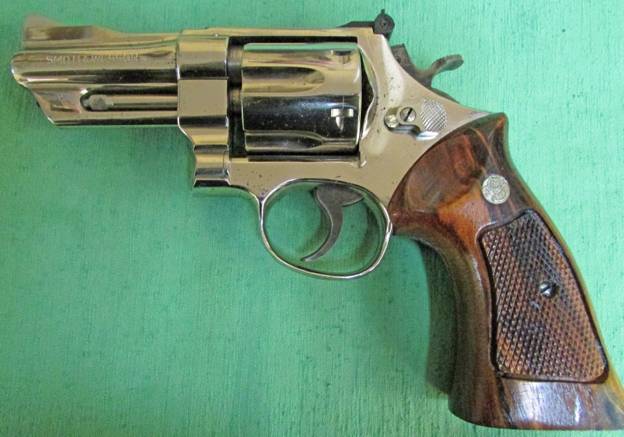 Smith & Wesson Model 27-2 Nickel, Cased, 3 1 2 Inch Barrel .357 Magnum 